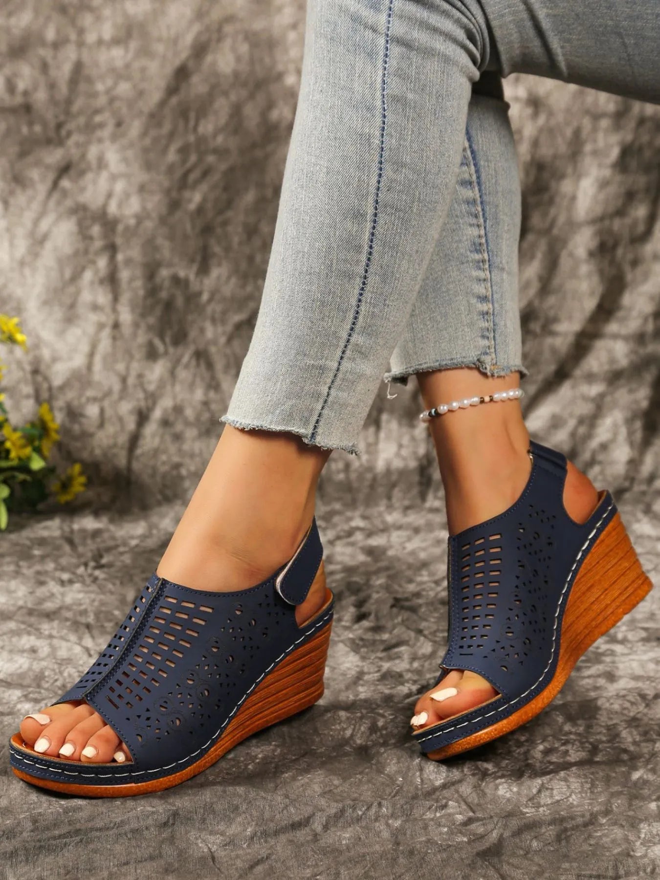 Open Toe Wedge Sandals