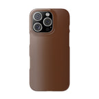 Slim Brown Minimalist Phone Case — Slim Protective Cover