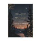 MIDNIGHT PINE-5X7 Wedding Invitation Bundles-Customizable (envelopes included)