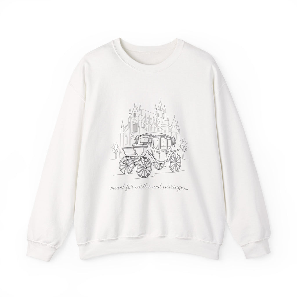 Carriage Ride Crewneck Sweatshirt — Vintage Castle Coach Design