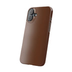 Slim Brown Minimalist Phone Case — Slim Protective Cover