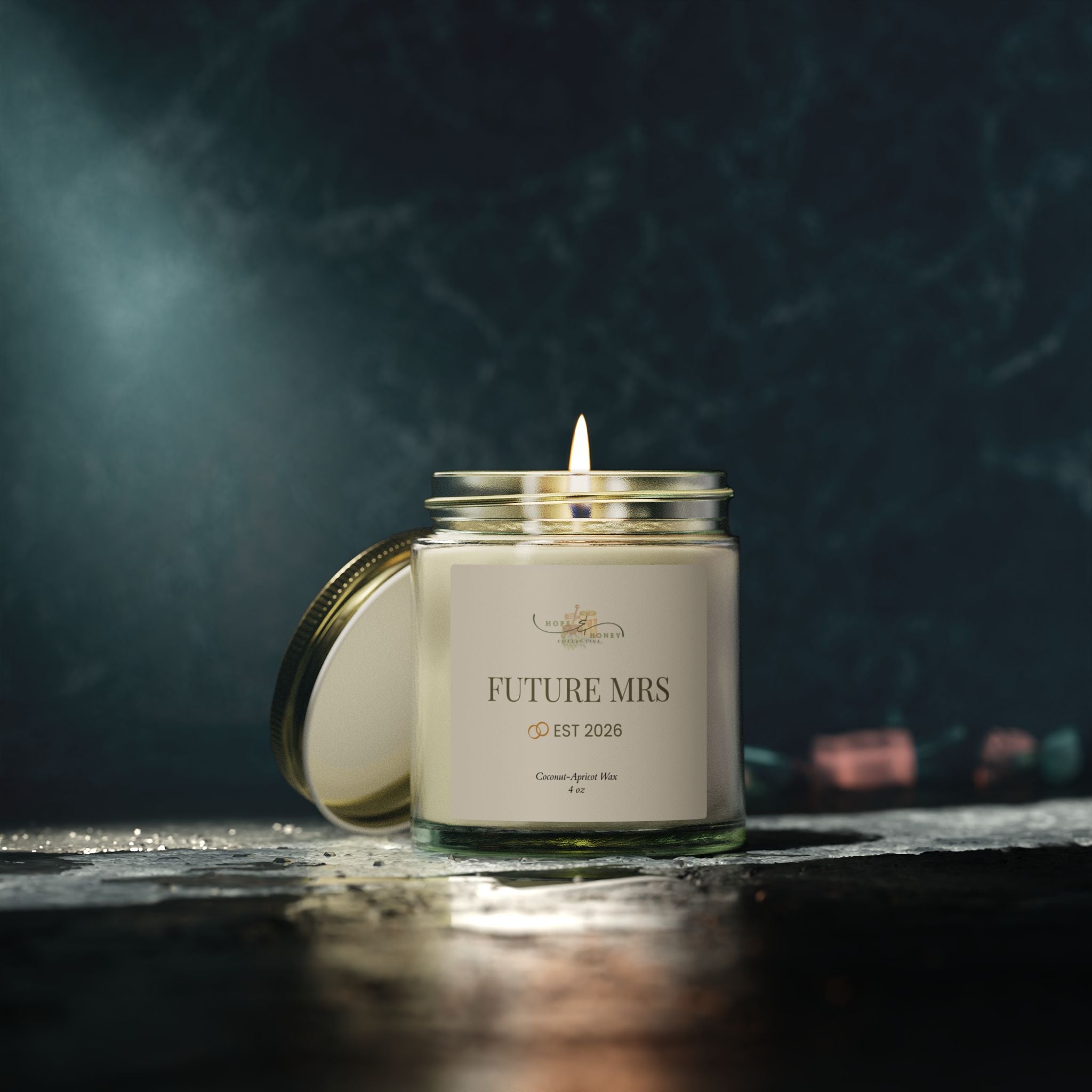 Future Mrs Scented Candle — Coconut Apricot Wax (4oz, 9oz)