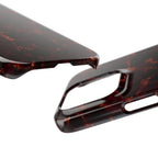 Tortoiseshell Slim Phone Case – Glossy Brown Marble iPhone Cover