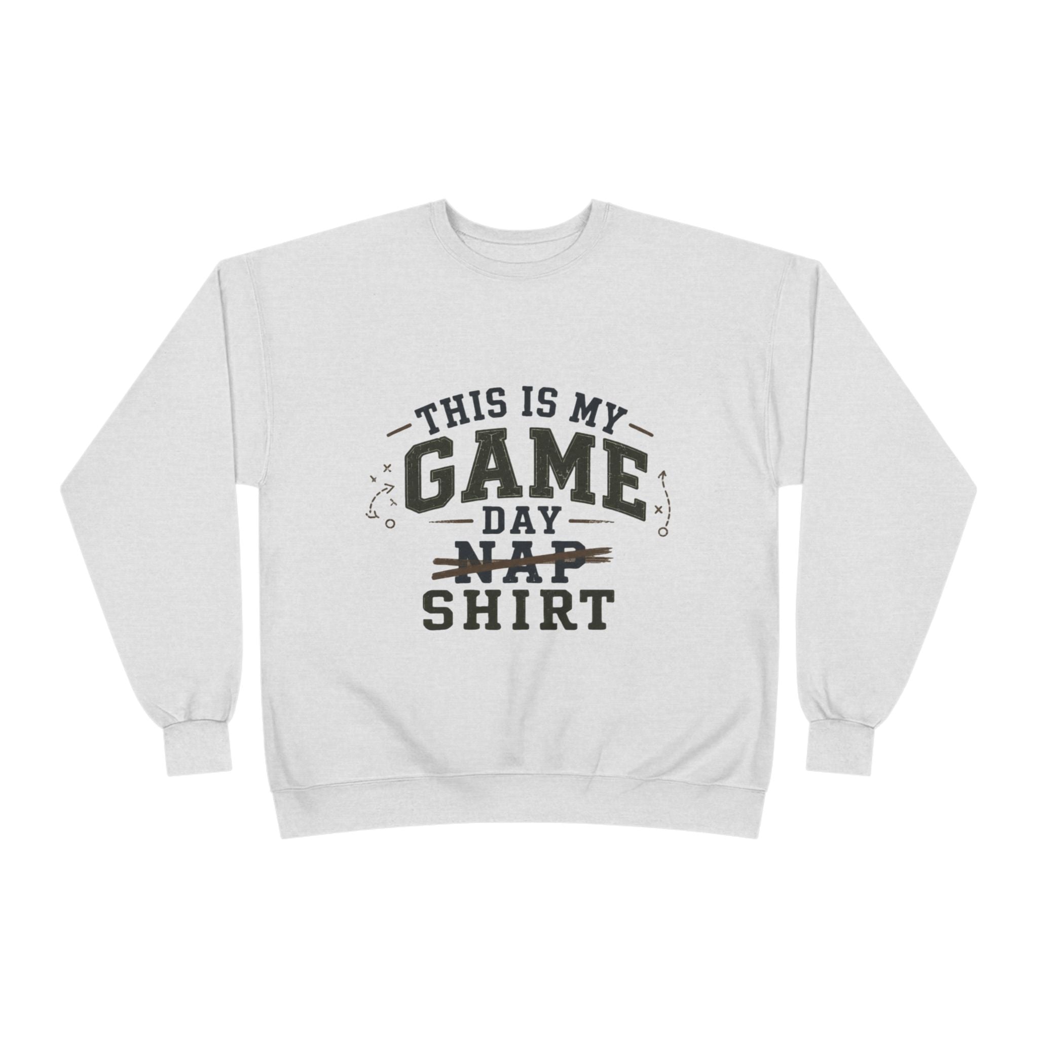 Dad Sweatshirt – "This Is My Game Day Nap Shirt" Cozy Crewneck