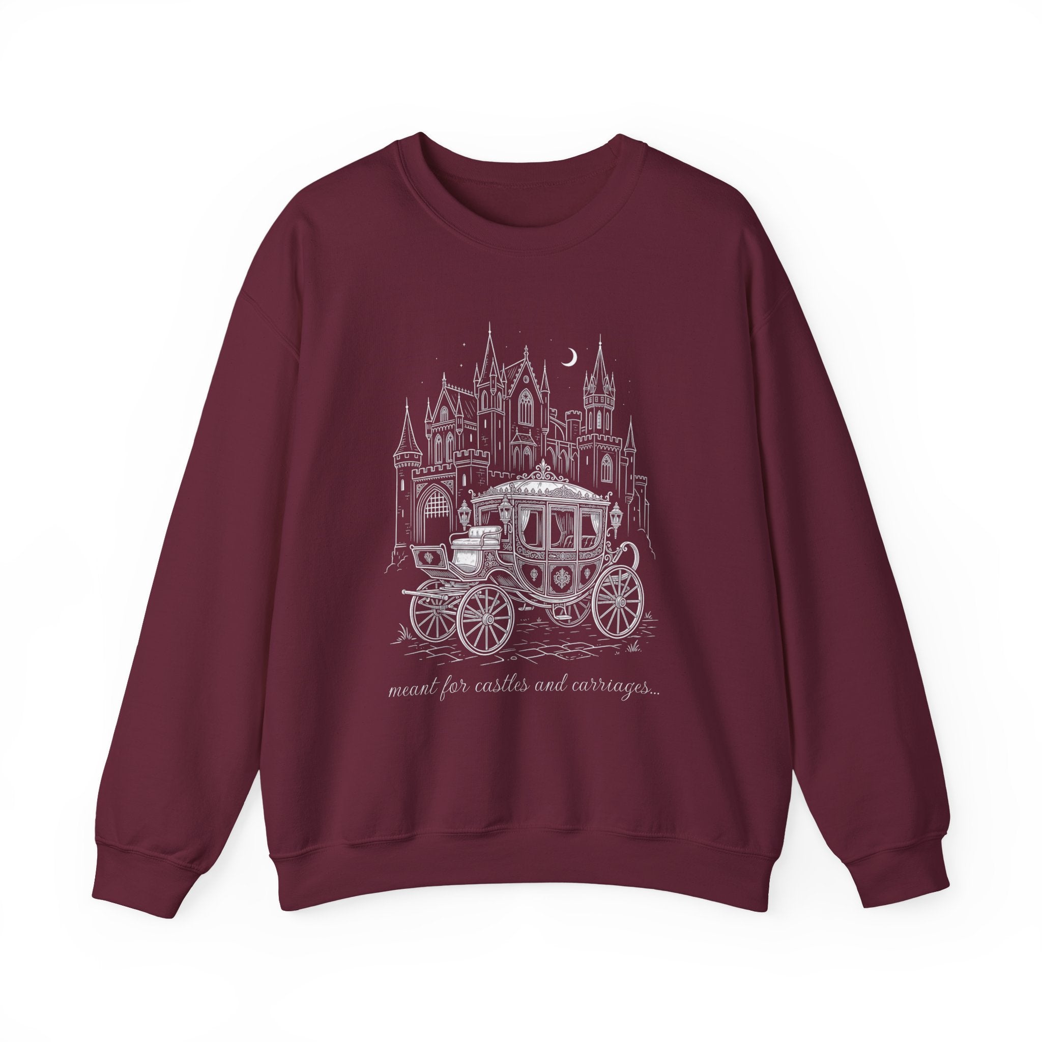 Carriage Ride Crewneck Sweatshirt — Vintage Castle Coach Design