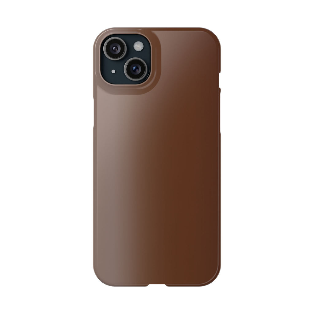 Slim Brown Minimalist Phone Case — Slim Protective Cover