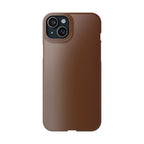 Slim Brown Minimalist Phone Case — Slim Protective Cover