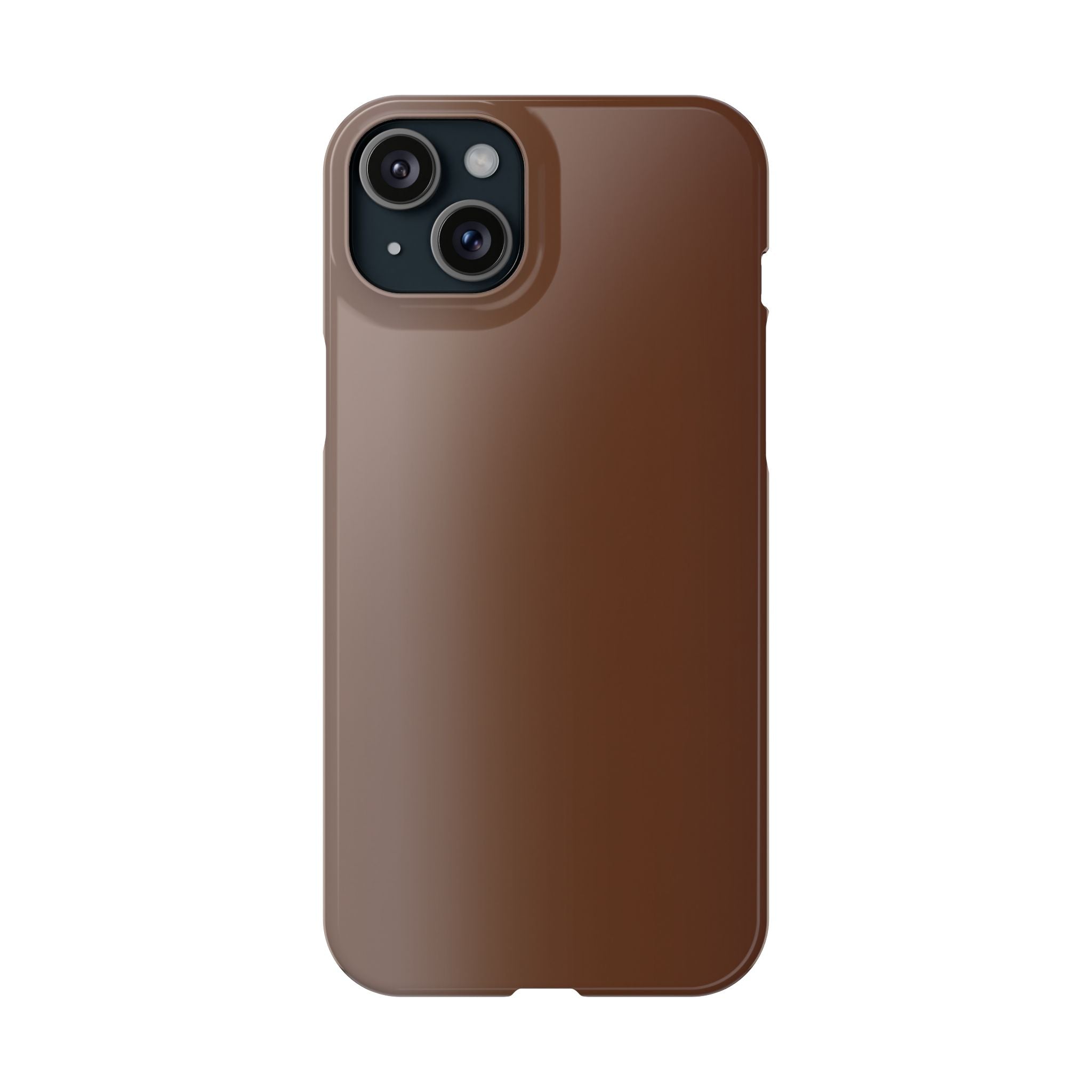 Slim Brown Minimalist Phone Case — Slim Protective Cover