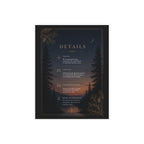 MIDNIGHT PINE- DETAILS CARD (envelopes not included) 4.25X5.5
