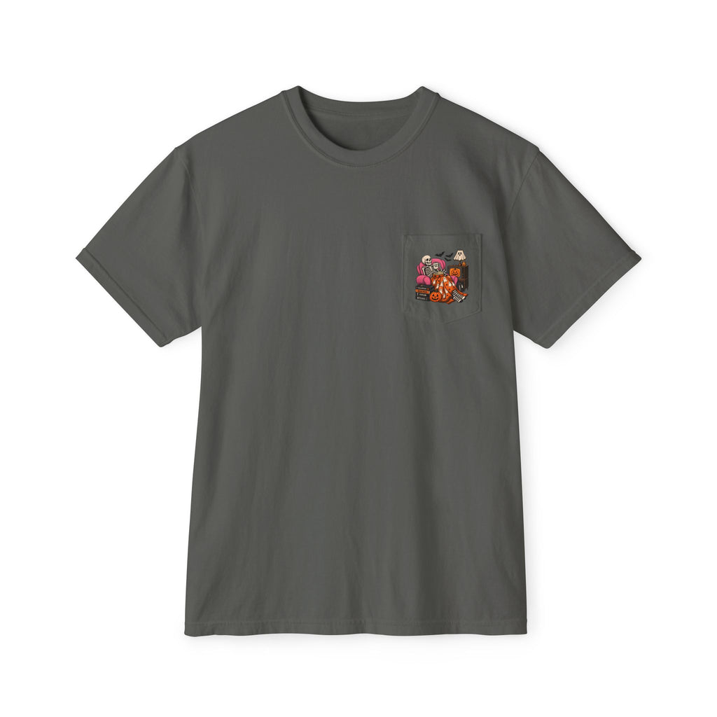 Spooky Season Haunted House T-Shirt | Pocket Tee