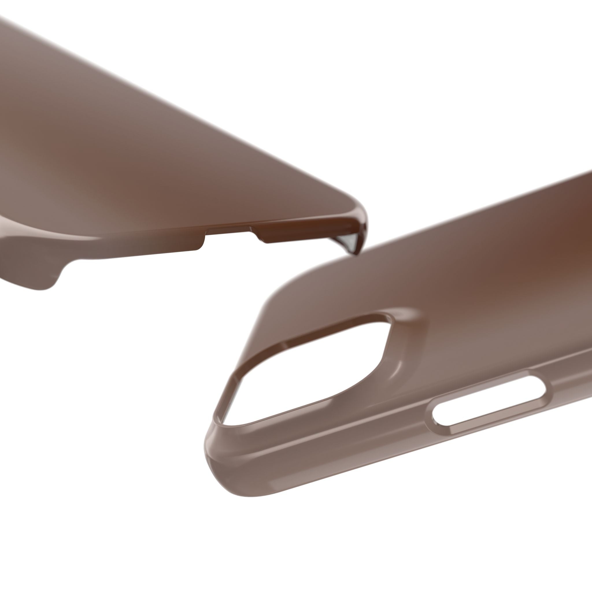 Slim Brown Minimalist Phone Case — Slim Protective Cover