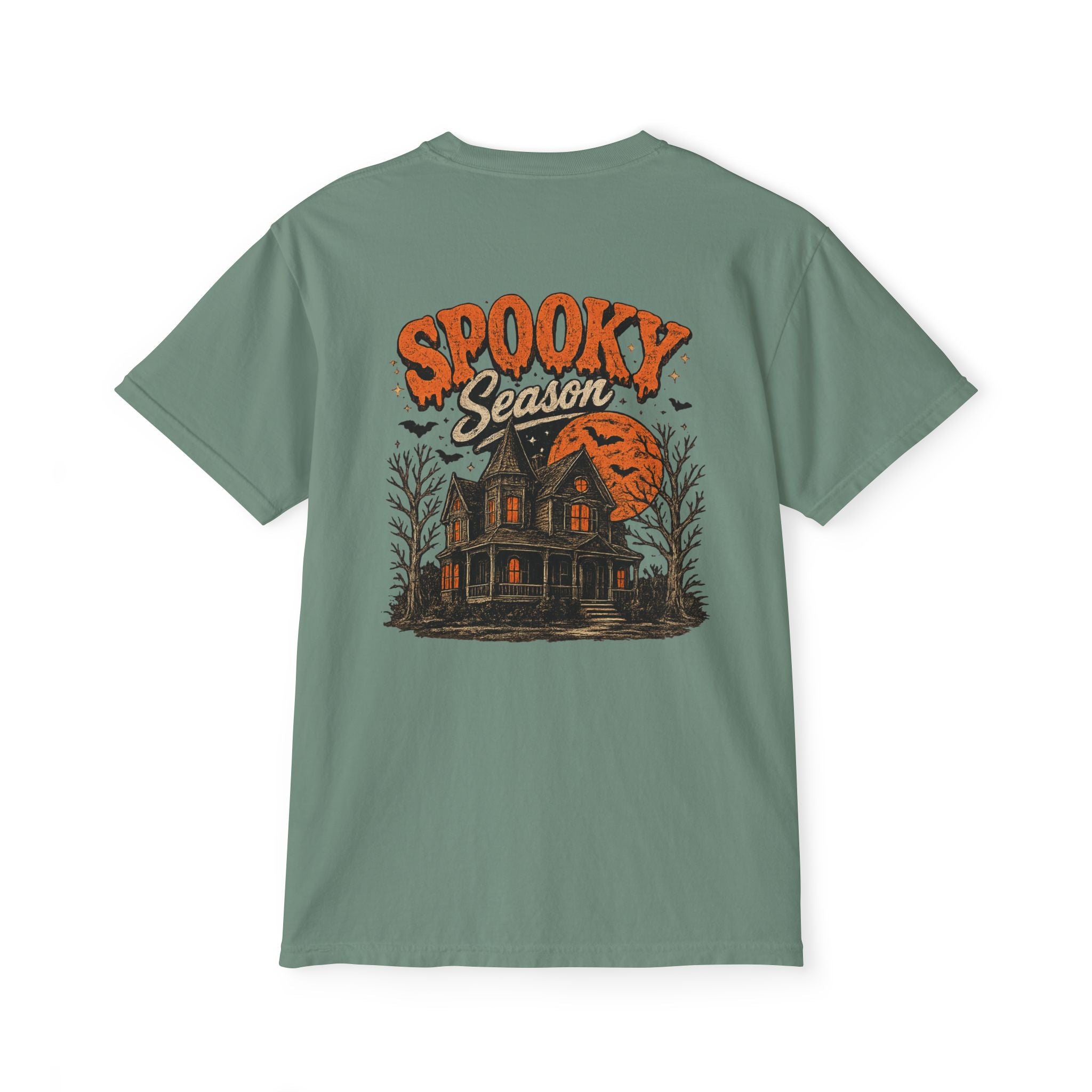 Spooky Season Haunted House T-Shirt | Pocket Tee