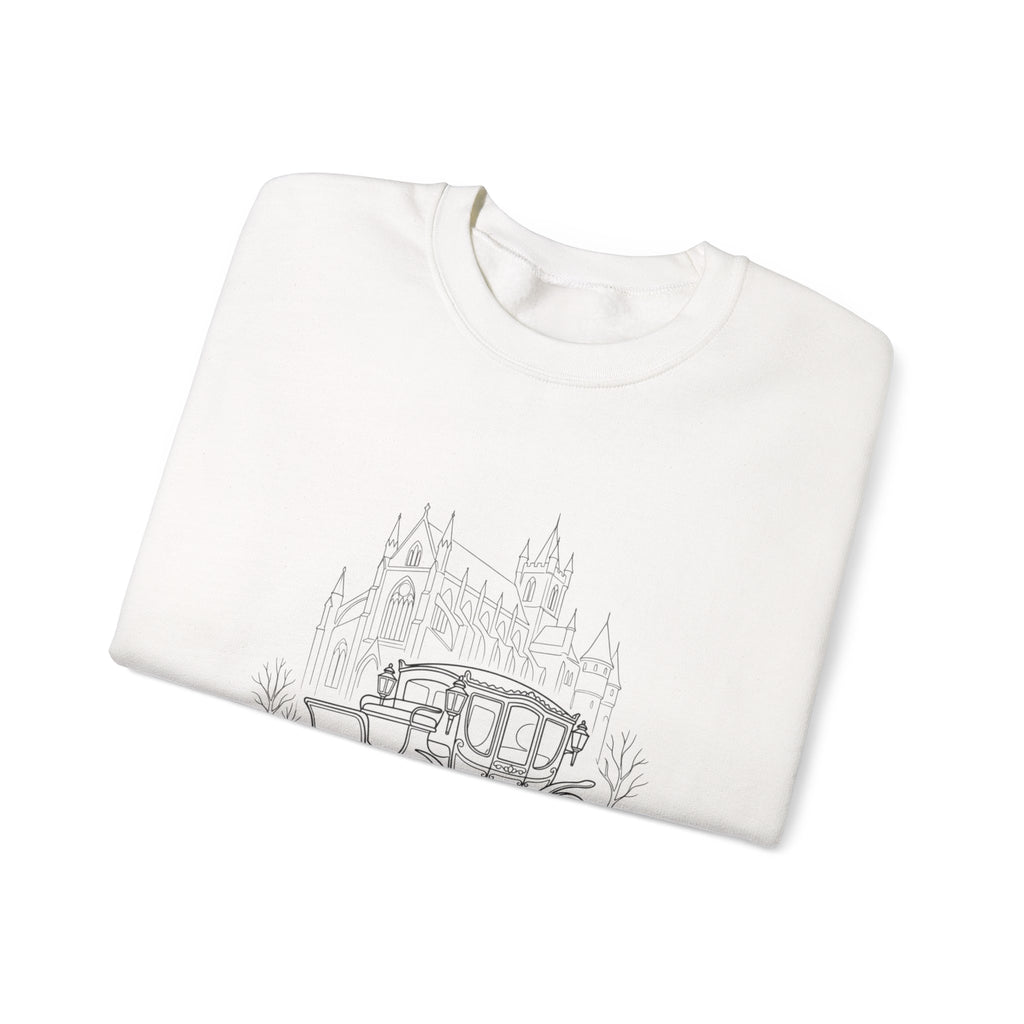 Carriage Ride Crewneck Sweatshirt — Vintage Castle Coach Design