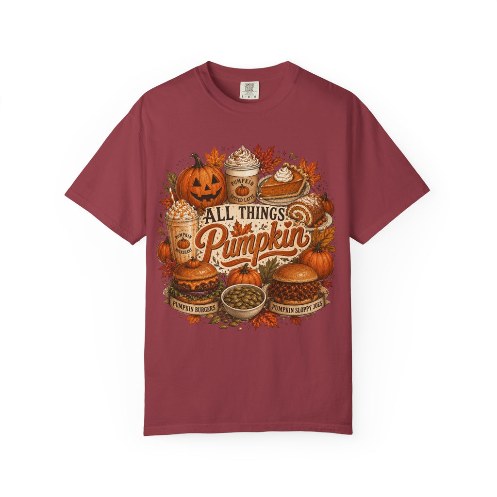 All Things Pumpkin T-Shirt — Fall Pumpkin Spice Graphic Tee