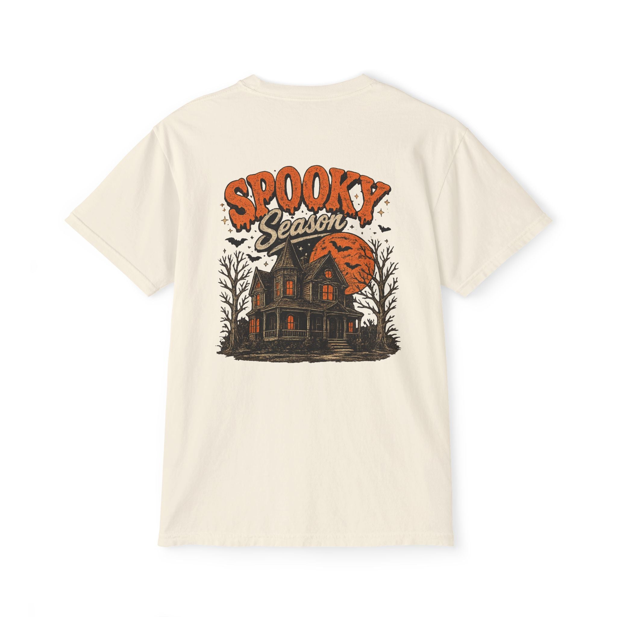 Spooky Season Haunted House T-Shirt | Pocket Tee