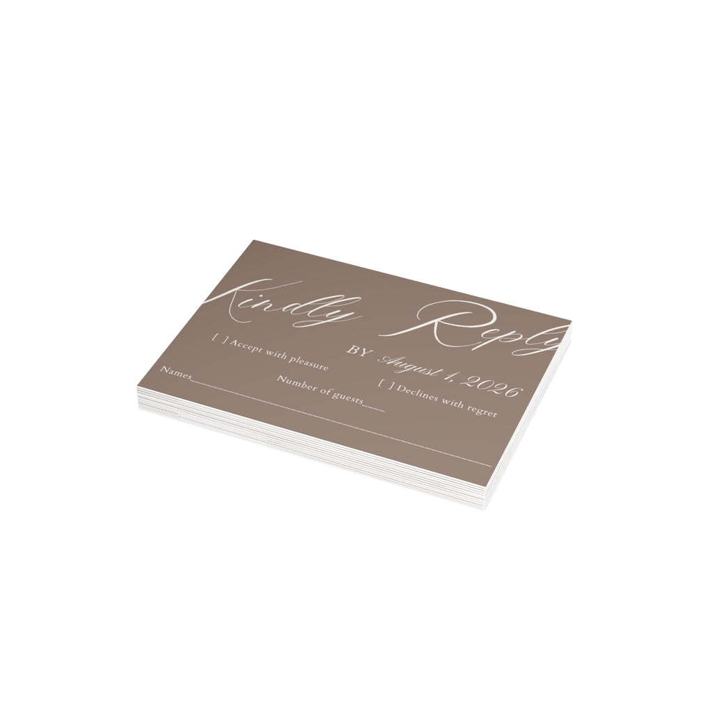 CLIFFSIDE VOWS- RSVP Cards w/envelopes 4.9x3.5