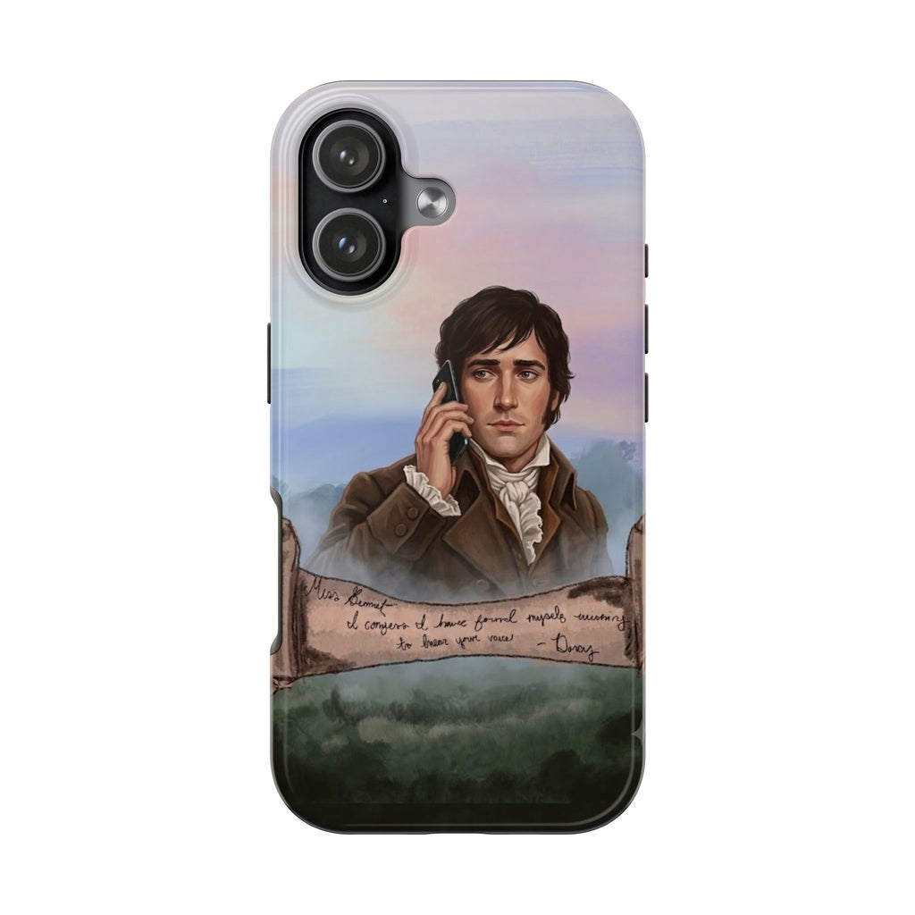 Romantic Regency Tough Phone Case — Illustrated Mr. Darcy Letter Scene