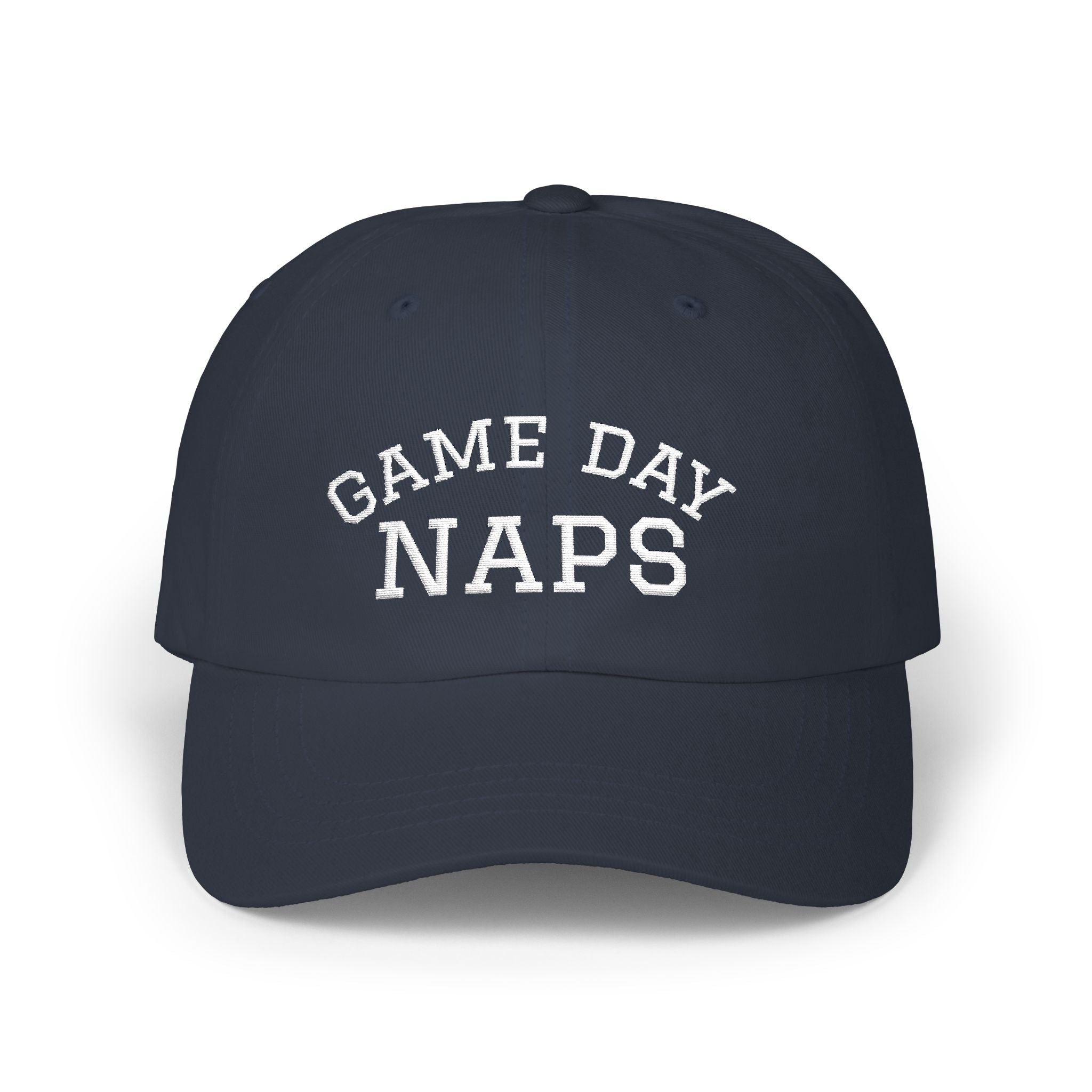 Dad Cap — "Game Day Naps" Embroidered Baseball Hat