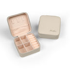 Personalized Compact Jewelry Travel Case – Portable Ring & Earring Organizer