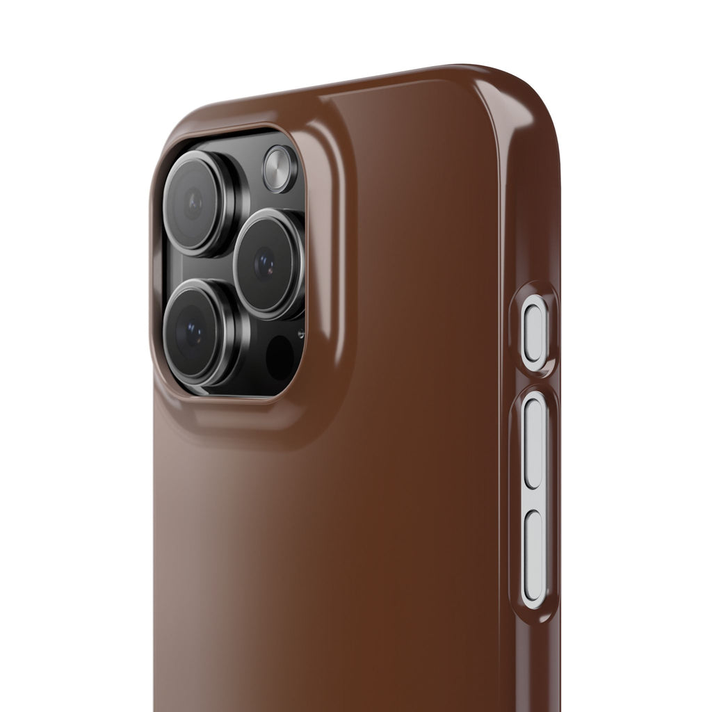Slim Brown Minimalist Phone Case — Slim Protective Cover