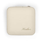 Personalized Compact Jewelry Travel Case – Portable Ring & Earring Organizer