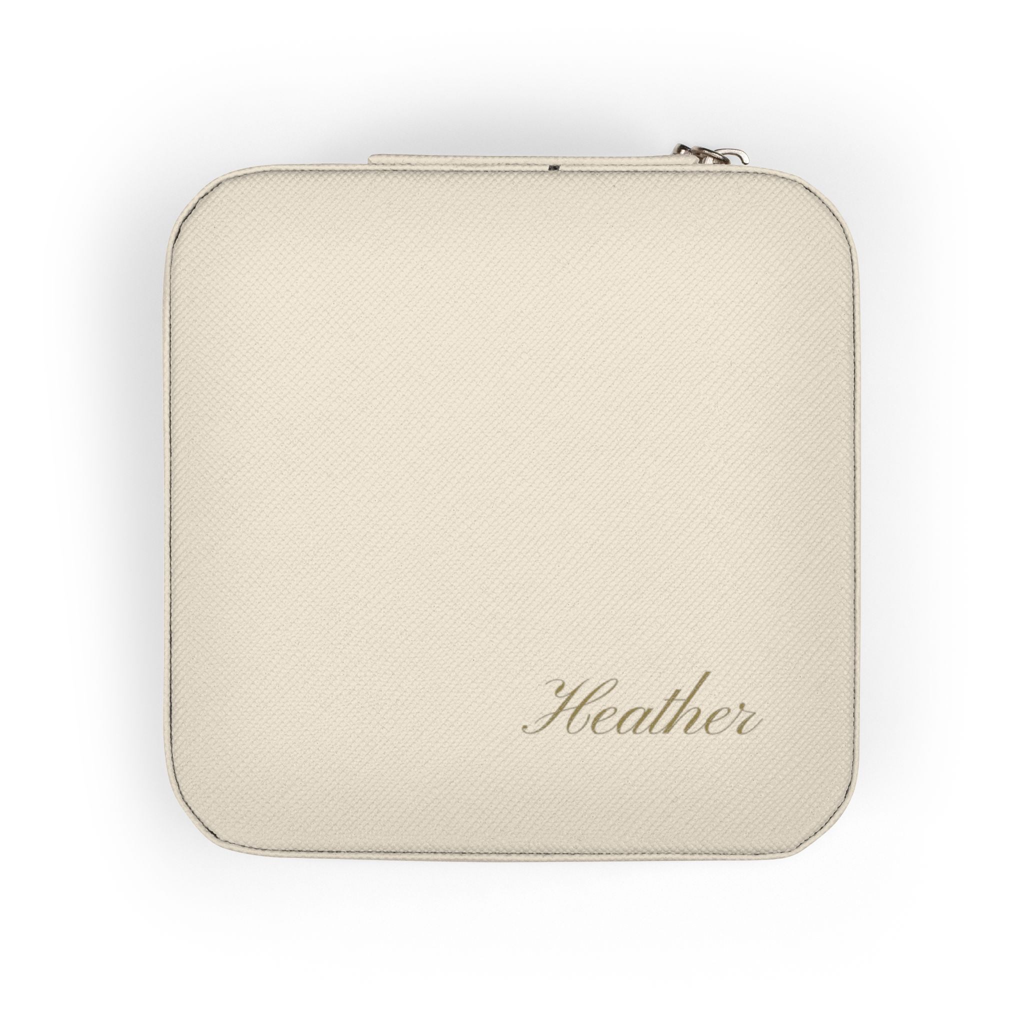 Personalized Compact Jewelry Travel Case – Portable Ring & Earring Organizer