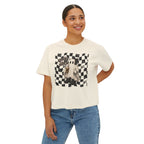 Spooky Vibes Checkerboard Ghost Tee
