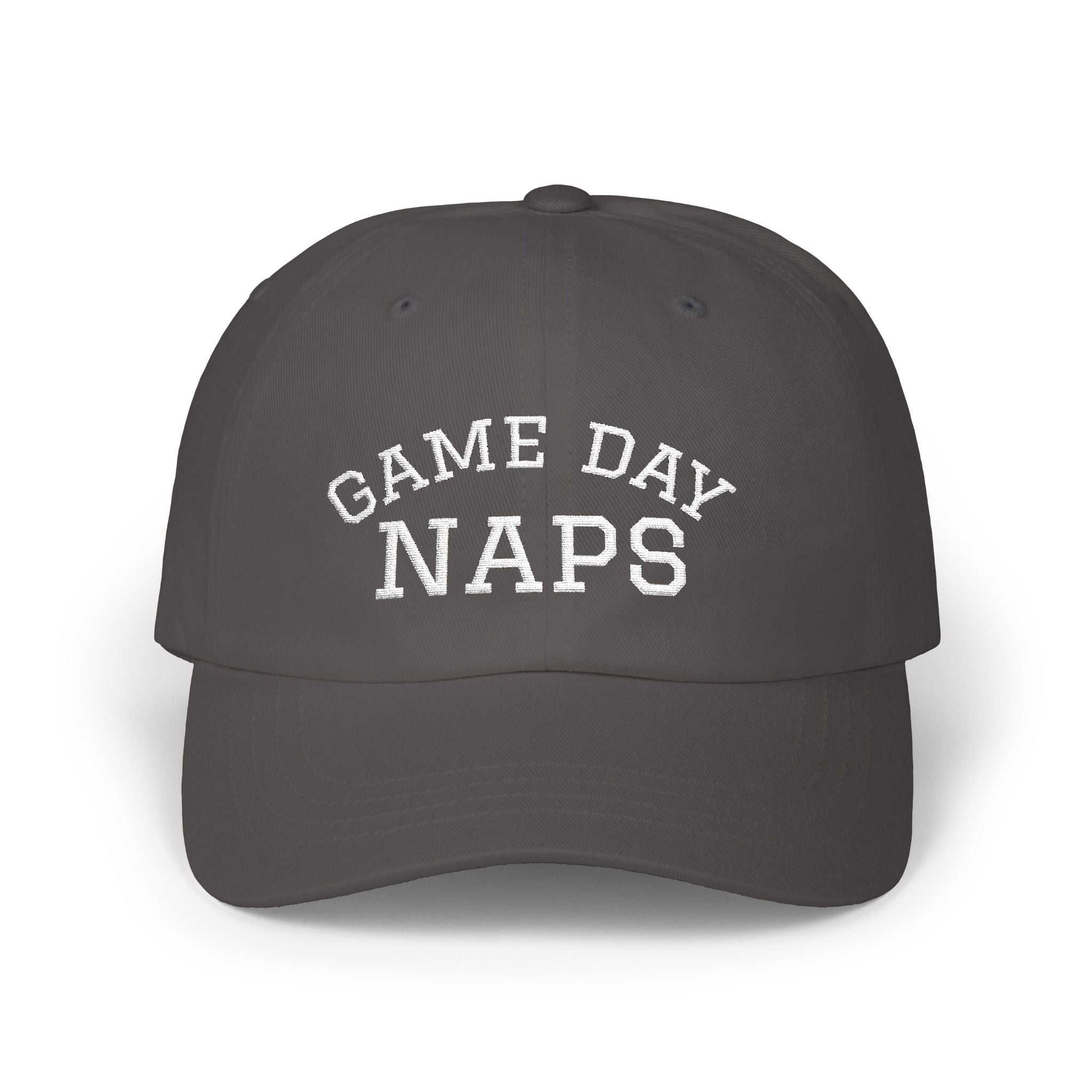 Dad Cap — "Game Day Naps" Embroidered Baseball Hat