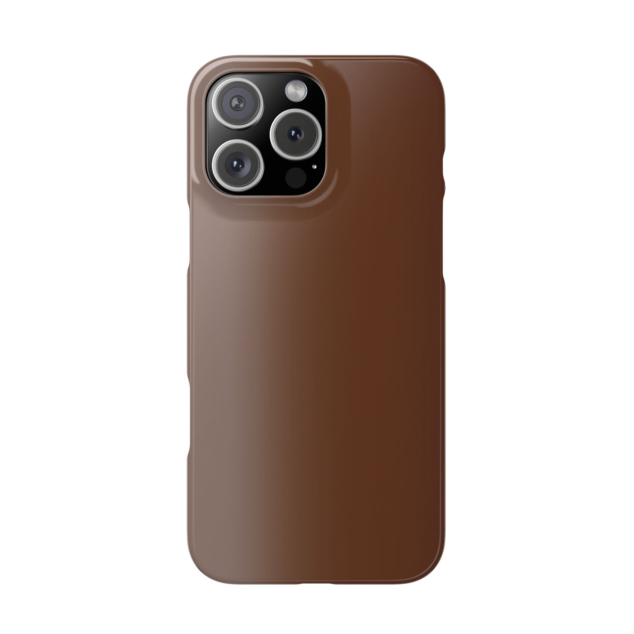 Slim Brown Minimalist Phone Case — Slim Protective Cover