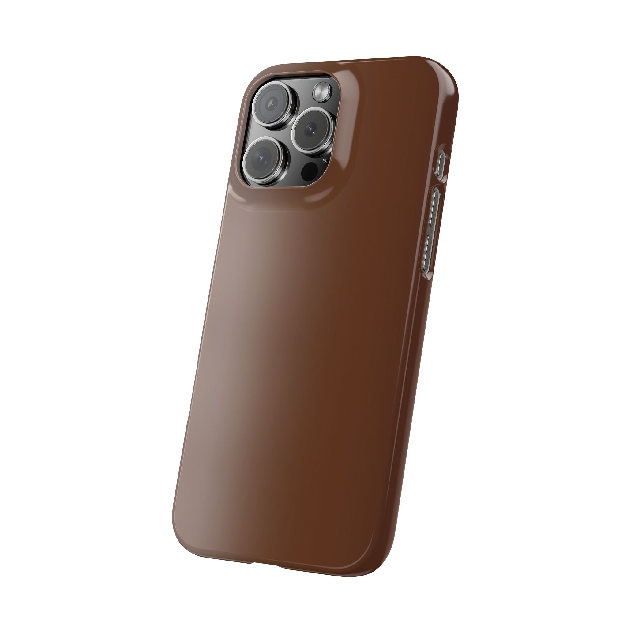 Slim Brown Minimalist Phone Case — Slim Protective Cover