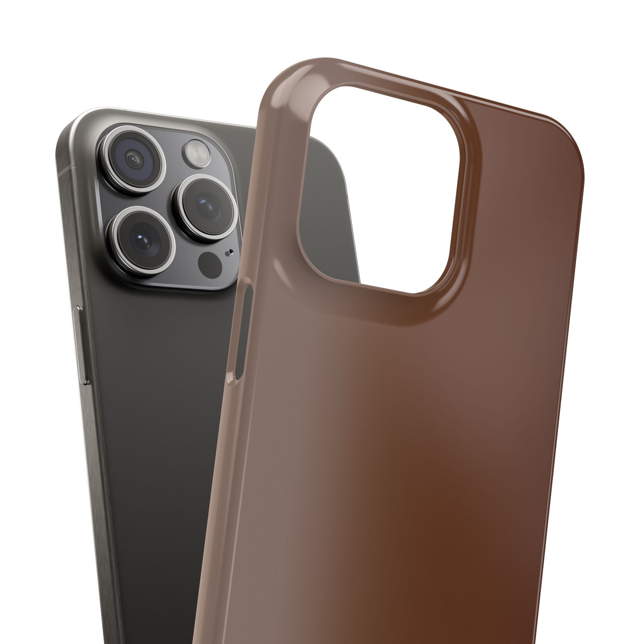 Slim Brown Minimalist Phone Case — Slim Protective Cover