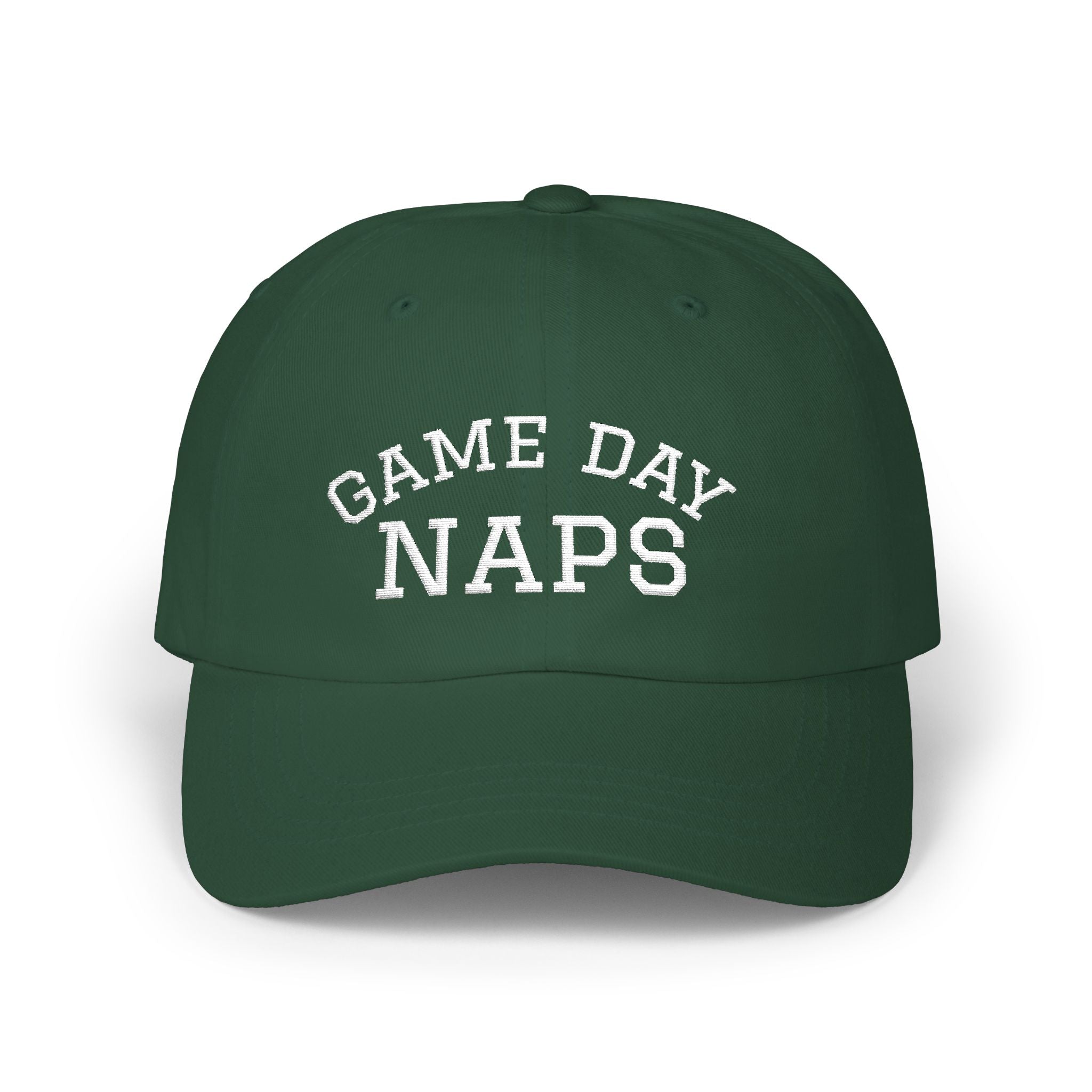 Dad Cap — "Game Day Naps" Embroidered Baseball Hat