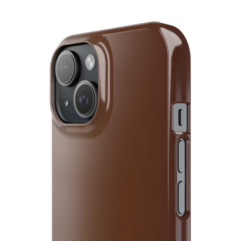 Slim Brown Minimalist Phone Case — Slim Protective Cover