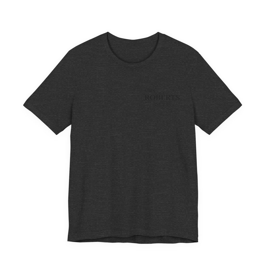 Personalized Mrs. Roberts Tee — Minimalist 'Mrs. Roberts Est. 2024' Wedding/Anniversary T‑Shirt