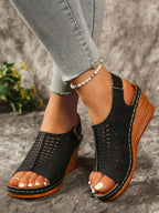 Open Toe Wedge Sandals