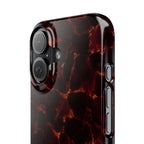 Tortoiseshell Slim Phone Case – Glossy Brown Marble iPhone Cover