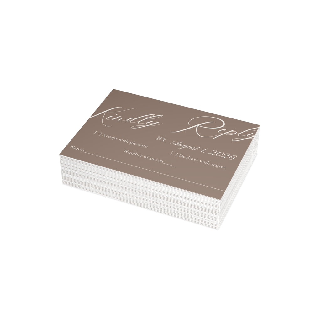 CLIFFSIDE VOWS- RSVP Cards w/envelopes 4.9x3.5