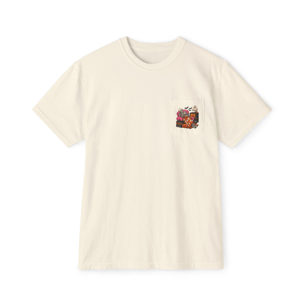 Spooky Season Haunted House T-Shirt | Pocket Tee