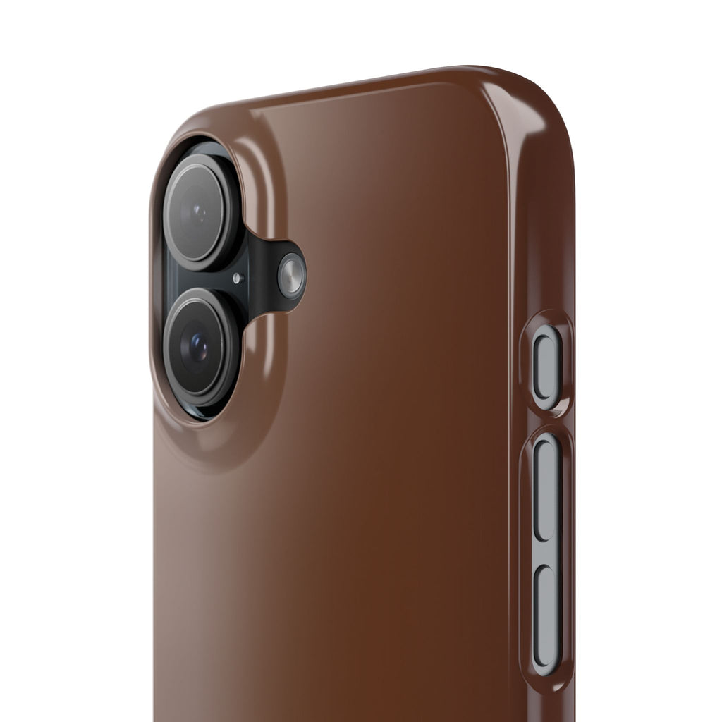 Slim Brown Minimalist Phone Case — Slim Protective Cover
