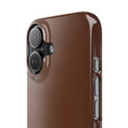 Slim Brown Minimalist Phone Case — Slim Protective Cover