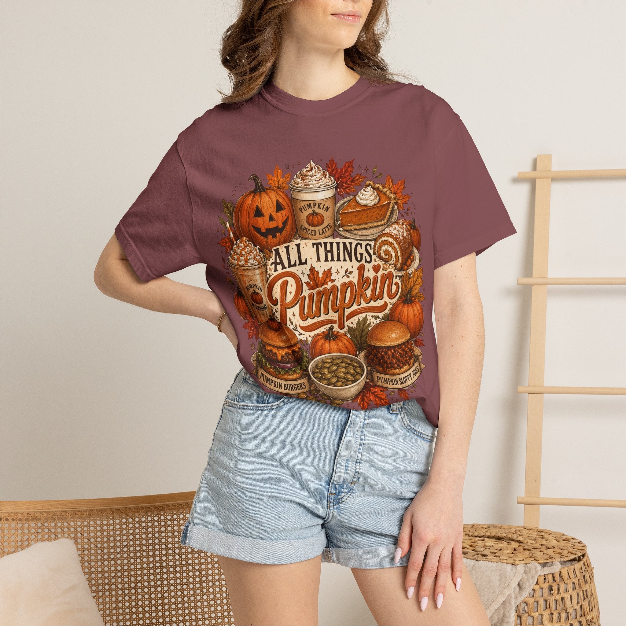 All Things Pumpkin T-Shirt — Fall Pumpkin Spice Graphic Tee