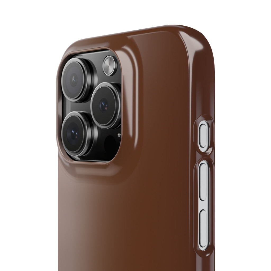 Slim Brown Minimalist Phone Case — Slim Protective Cover