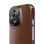 Slim Brown Minimalist Phone Case — Slim Protective Cover