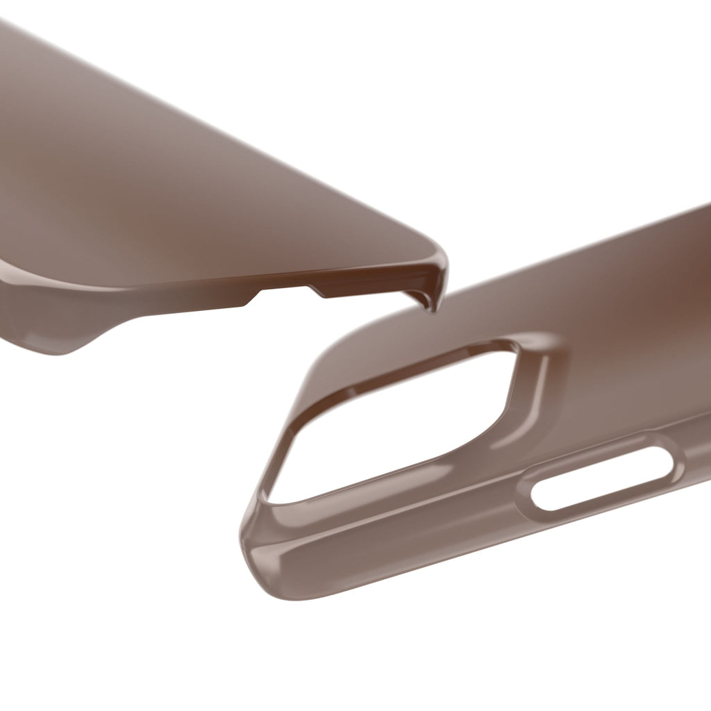 Slim Brown Minimalist Phone Case — Slim Protective Cover