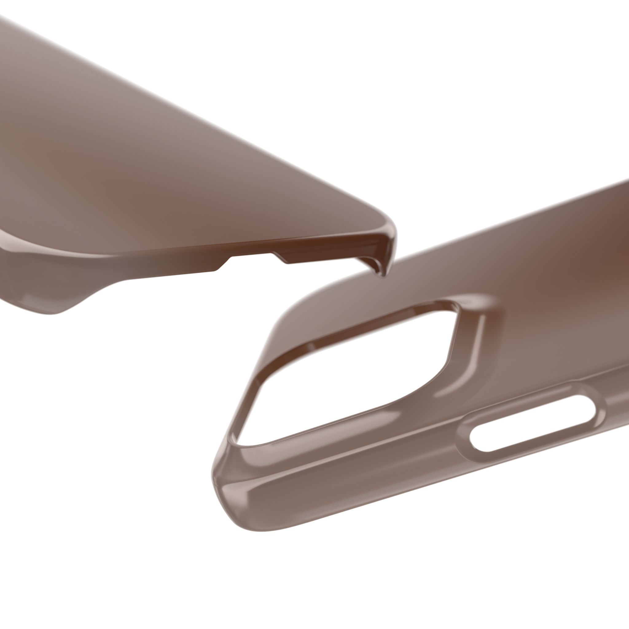 Slim Brown Minimalist Phone Case — Slim Protective Cover