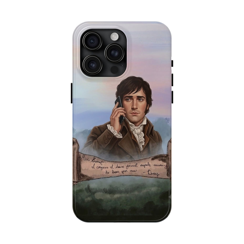 Romantic Regency Tough Phone Case — Illustrated Mr. Darcy Letter Scene