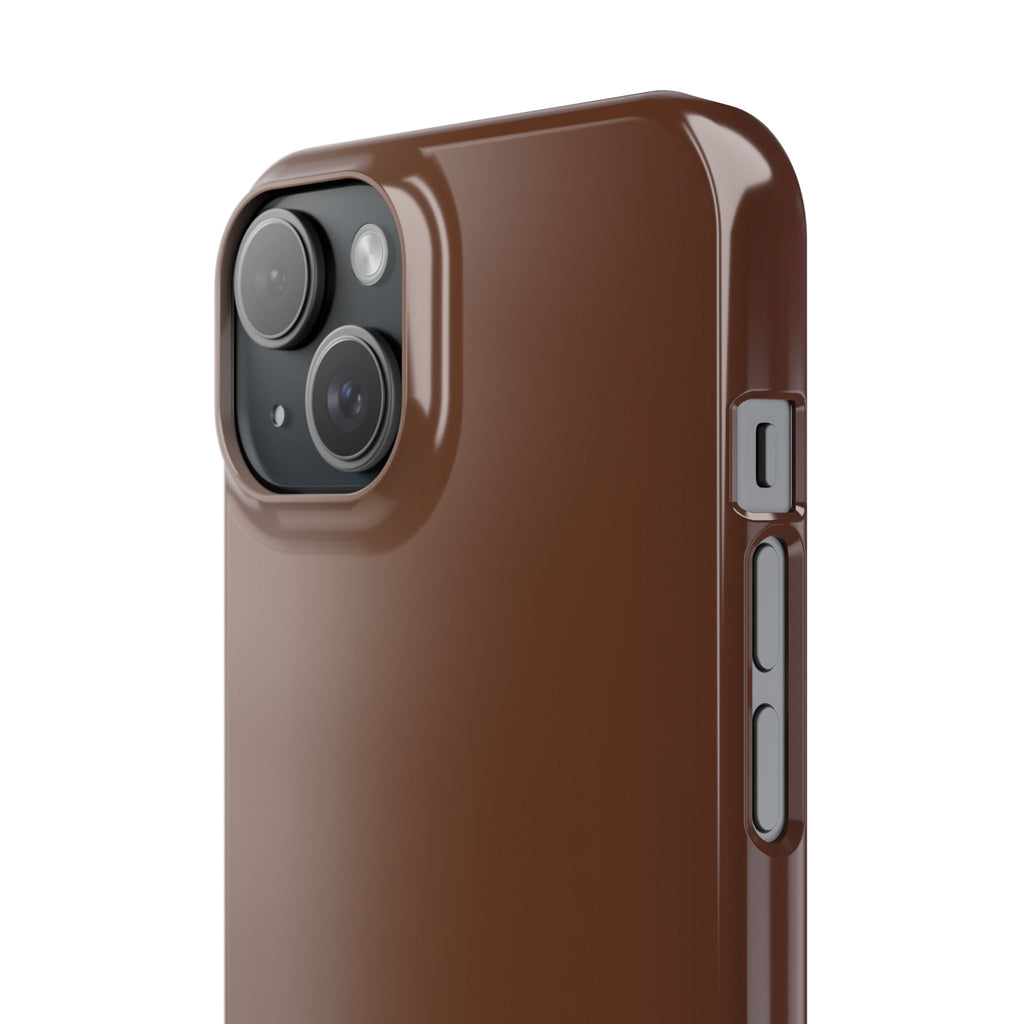 Slim Brown Minimalist Phone Case — Slim Protective Cover