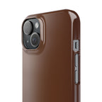 Slim Brown Minimalist Phone Case — Slim Protective Cover