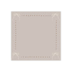 Bow Dotted Border Post-it® Note Pad — Neutral Beige Sticky Notes for Desk Organization