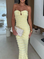 Sweetheart Neck Tube Maxi Dress
